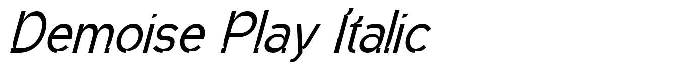 Demoise Play Italic